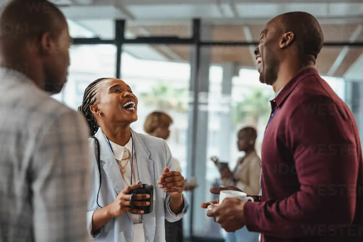 career networking coffee break colleagues discussion germany modern