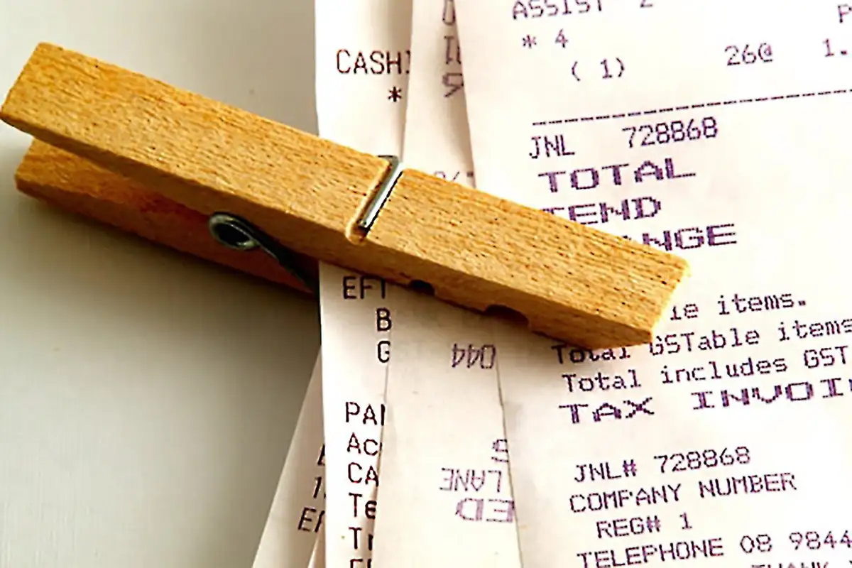 old receipts tax saving concept