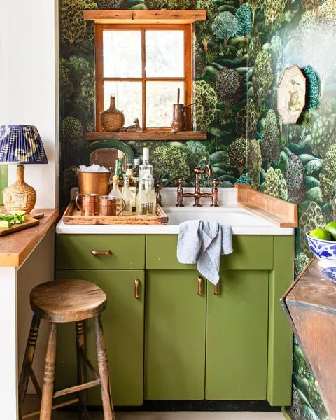 happy elderly volunteer group working together in community center