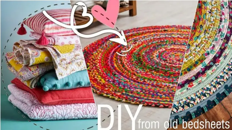 creative upcycling old bed sheets