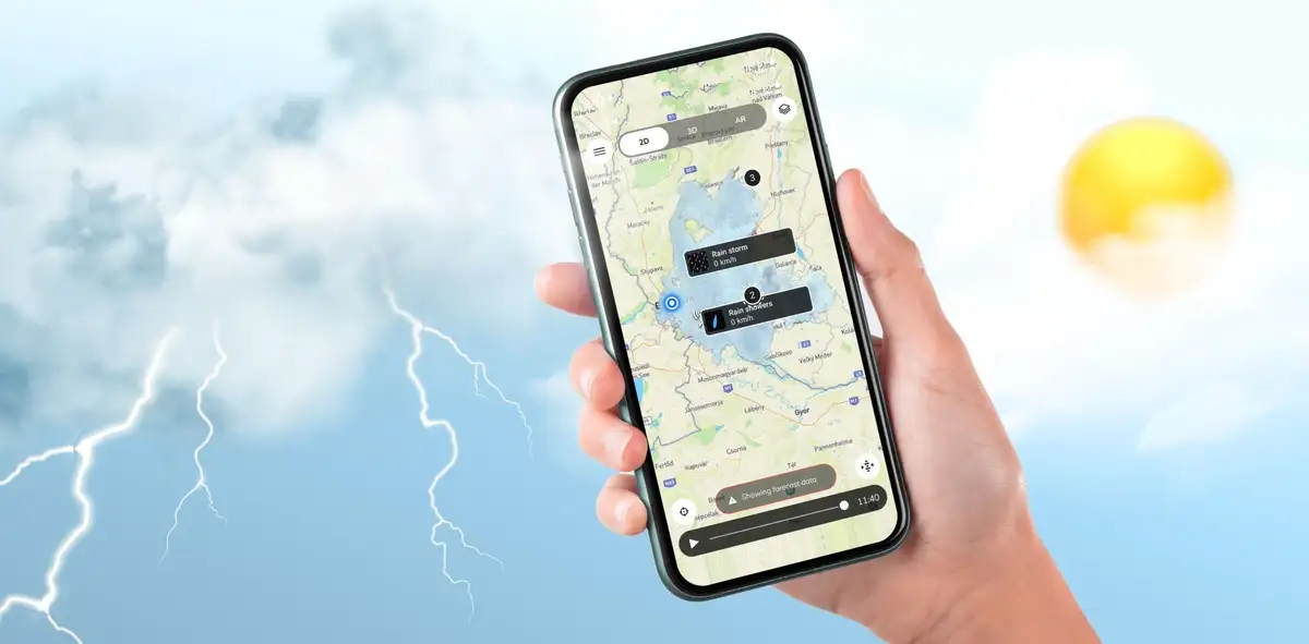 german smartphone rain app outdoor user