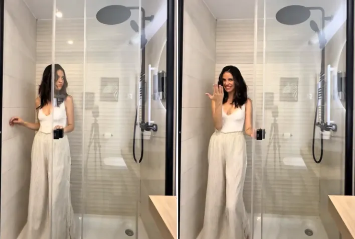 pregnant woman with ginger juice glass close up