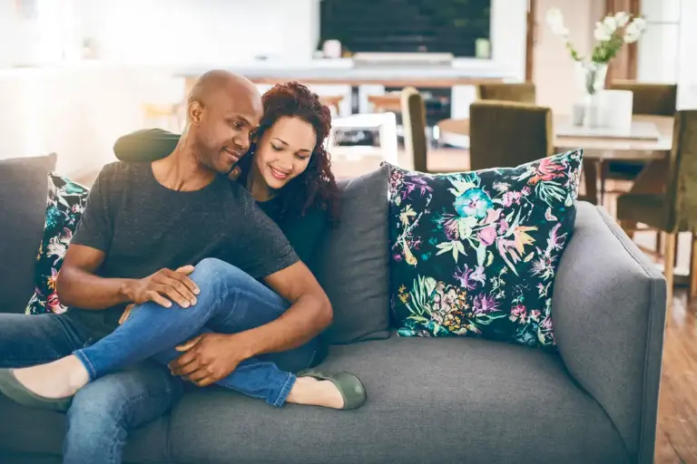 happy real couple daily life psychology love