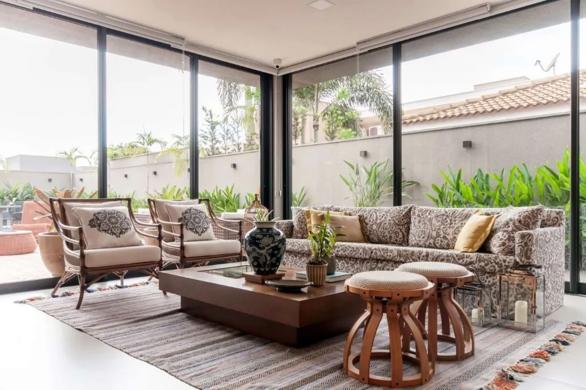 German woman enjoying spring sun park skin protection day