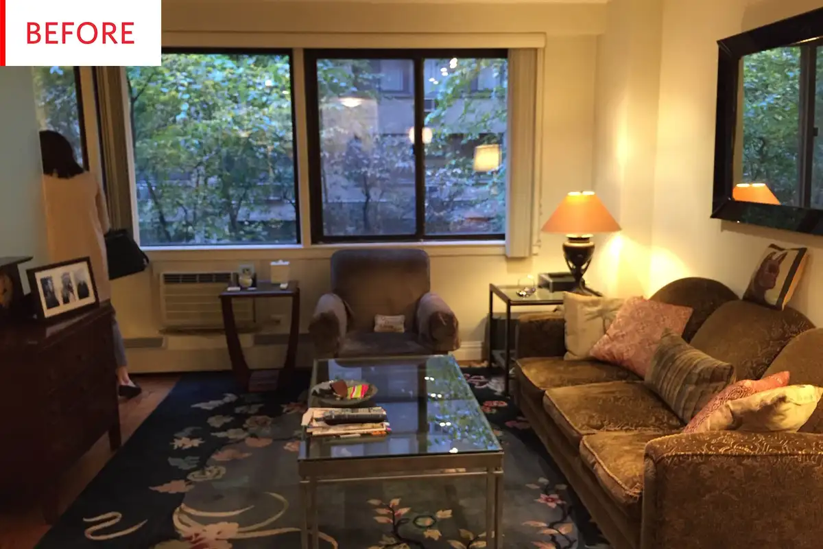 minimalist home living declutter before after