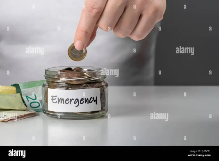 emergency fund savings jar euro