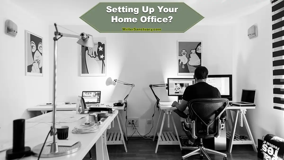 focused freelancer home office sunlight