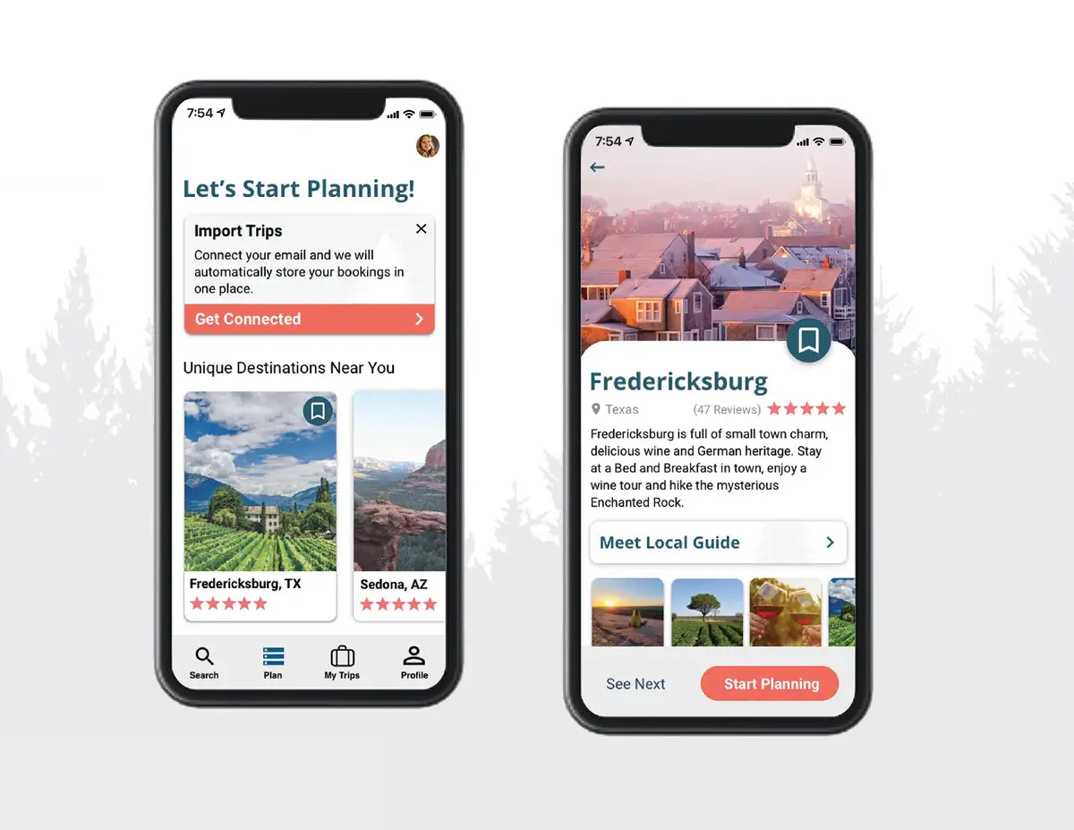 travel planning app user vacation Germany