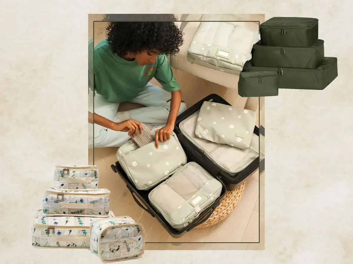 packing cubes suitcase organized