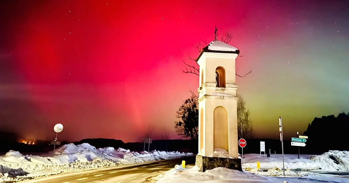 Wann kam die Aurora diesen Winter nach Olsztyn?